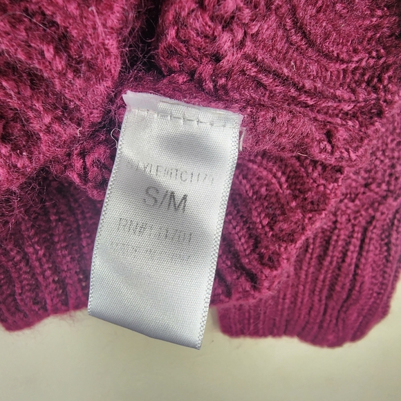 143 Story by Lineup Textured Knit Scalloped Hem Cowl Neck Sweater Women's S/M - Picture 6 of 8